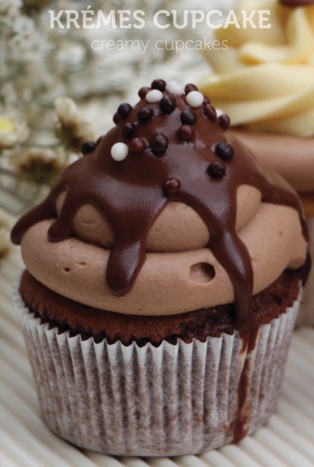 Krémes cupcake