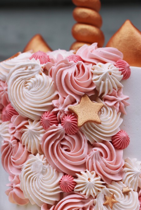 Unikornis torta - rózsaszín