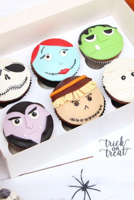 Halloween FACE cupcake 6BOX 11 790Ft