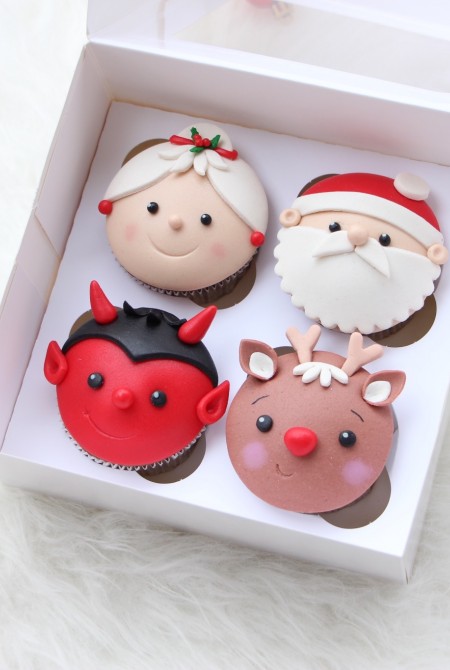Mikulás cupcake 4 BOX  7 260 HUF