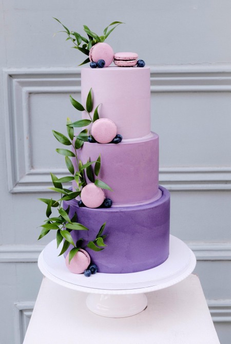 Macaronos lila torta